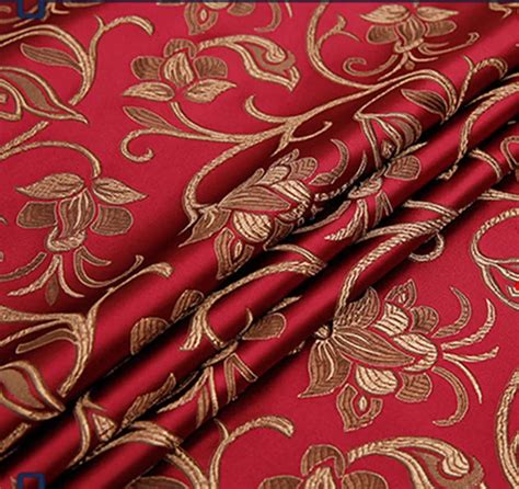 metallic red fabric jacquard|brocade upholstery fabric.